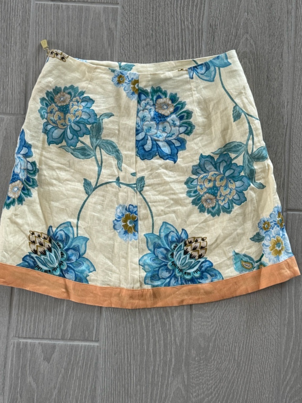 KIVARI TUCKERNUCK Giselle Linen Floral Mini Skirt Size US4 NWOT - Picture 5 of 7